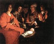 LA TOUR, Georges de The New-born sg oil